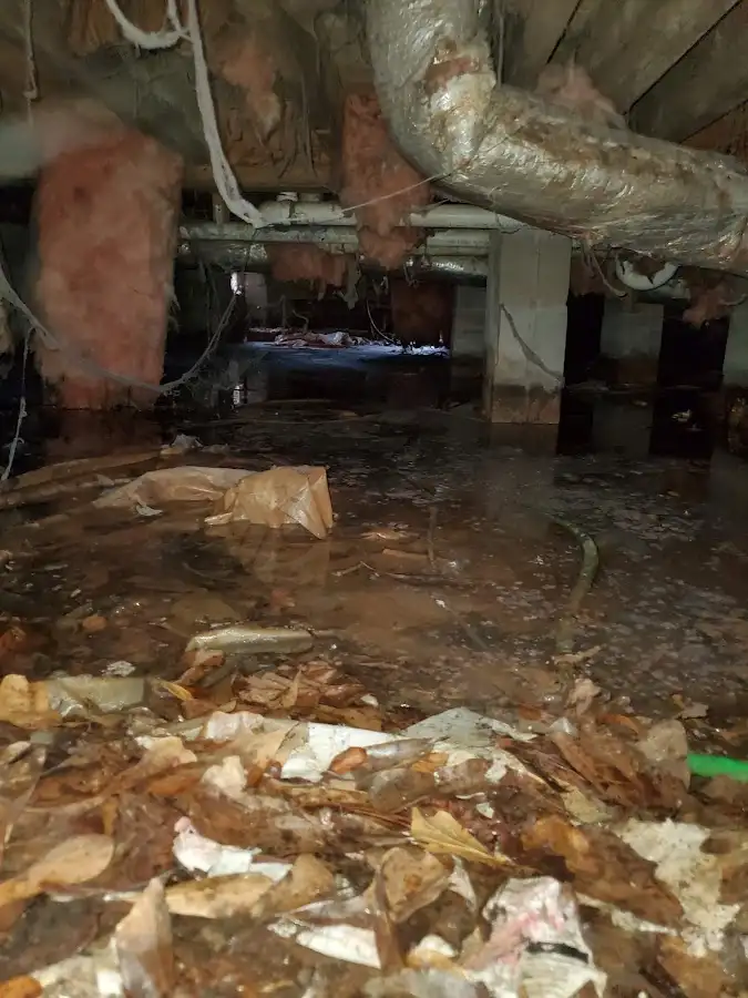 Crawl space flood assessment for Commercial Water Damage Restoration in Green River