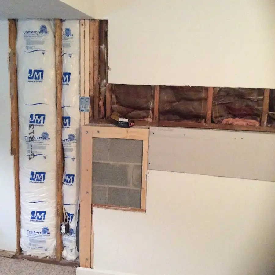 Wall insulation replacement during Contents Cleaning & Restoration in Green River